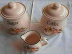 Cloverleaf England Peache voorraadpotten melkkannetje mok, Ophalen of Verzenden