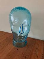 Glazen pruikenhoofd koptelefoon hoofd, Ophalen of Verzenden, Huis en Inrichting