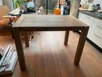 Robuuste Piet Klerkx Eettafel - Hardhout, Huis en Inrichting, Tafels | Eettafels, Ophalen, Gebruikt, 100 tot 150 cm, 50 tot 100 cm