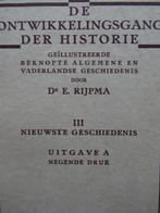 Dr.E. Rijpma De ontwikkelingsgang der historie III Ongelezen, Antiek en Kunst, Antiek | Boeken en Bijbels, Ophalen of Verzenden