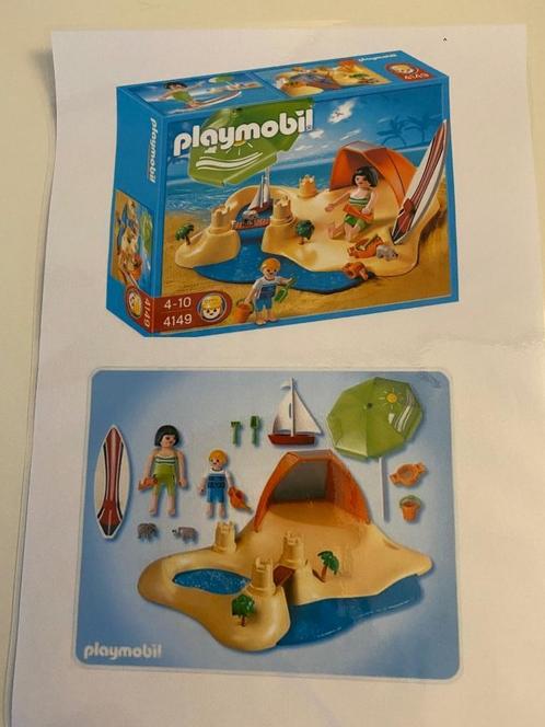 playmobil 4149 strandvakantie, Kinderen en Baby's, Speelgoed | Playmobil, Zo goed als nieuw, Complete set, Ophalen of Verzenden