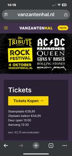 Tribute rock festival, Tickets en Kaartjes, Twee personen