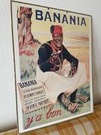 vintage oud BANANIA reclamebord origineel Carant Paris, Verzamelen, Merken en Reclamevoorwerpen, Ophalen of Verzenden, Gebruikt