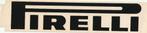 Sticker auto banden Pirelli, Verzamelen, Stickers, Verzenden, Zo goed als nieuw, Merk