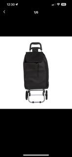 karretje, boodschapen trolley, 30 cm of meer, Zwart, Nieuw, 35 tot 55 cm