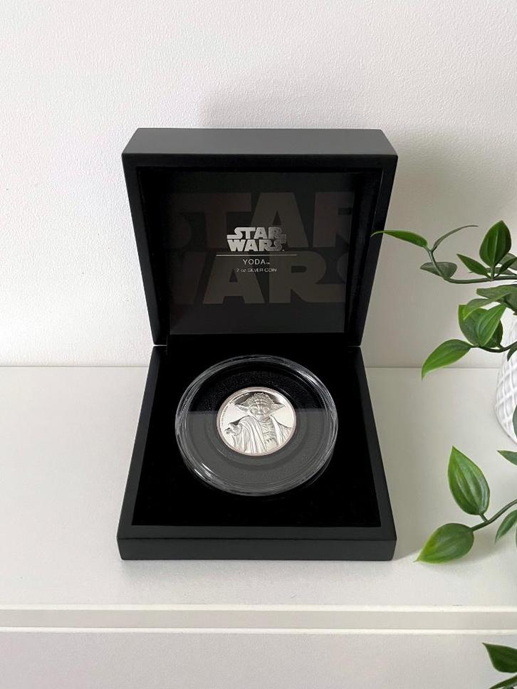 Star Wars Yoda 2 oz Zilveren Munt – Limited Edition (2018), Verzamelen, Star Wars, Nieuw, Overige typen, Ophalen of Verzenden