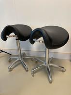 2x Kappersfiets met breed zadel, Huis en Inrichting, Bureaustoelen, Ophalen, Gebruikt, Zwart, Bureaukruk