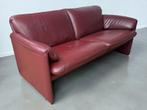 Leolux Bora Bora 2-zits designbank – bordeauxrood leder, Ophalen, Gebruikt, -, LEOLUX