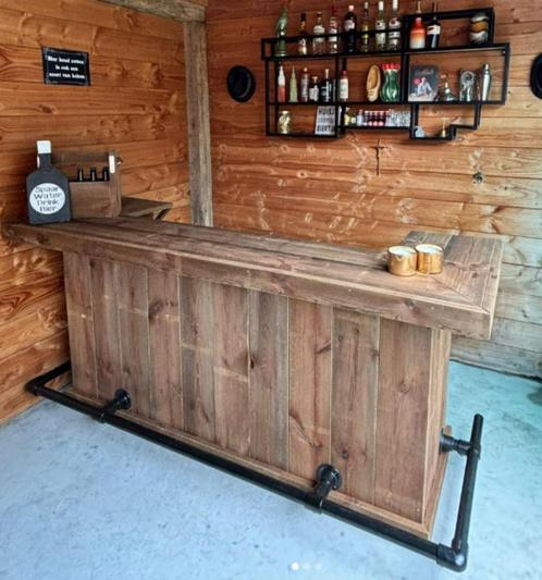 Bar Party XL - Dark Oak, Huis en Inrichting, Barren, Nieuw, Ophalen of Verzenden