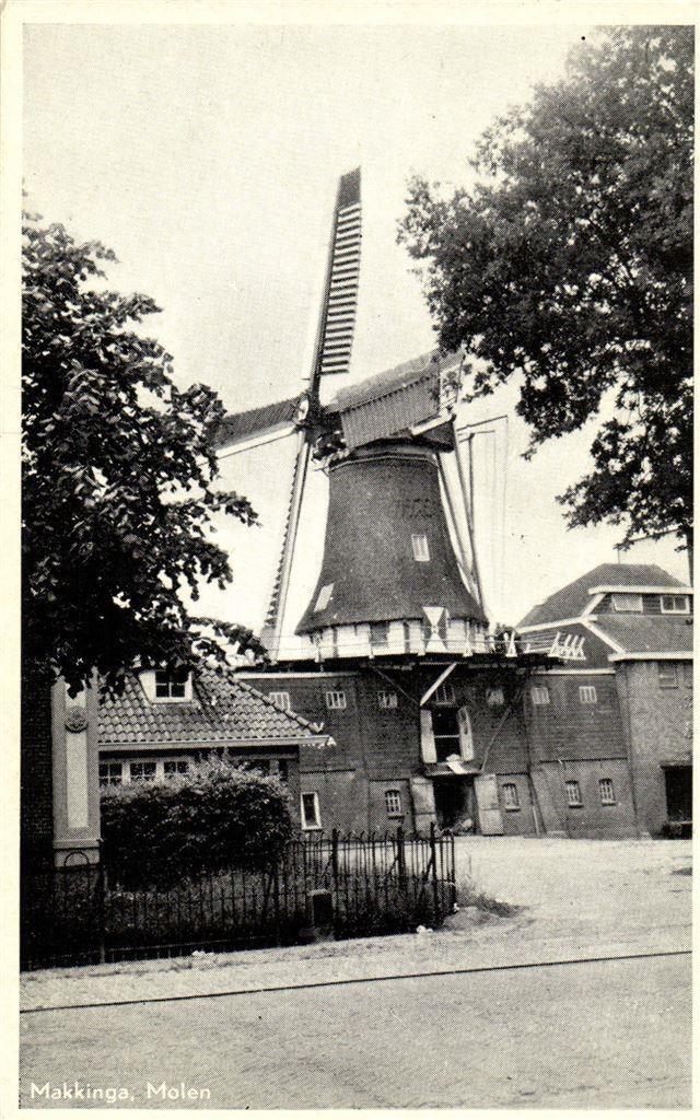 Makkinga, Molen - ongelopen, Verzamelen, Ansichtkaarten | Nederland, Ongelopen, Noord-Brabant, Voor 1920, Ophalen of Verzenden