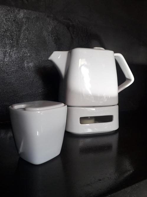 Bredemeijer, decor WING Theepot, brandertje, suikerpot, Huis en Inrichting, Keuken | Servies, Zo goed als nieuw, Overige typen