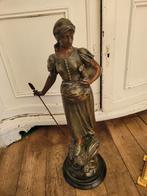 Zeer oud bronzen beeld A. Cailet, Ophalen of Verzenden