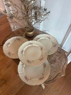 Dinerborden Mosa bloem goud creme porselein,vintage, Ophalen of Verzenden