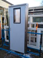 Rvs kozijn met kunststof deur, Kunststof, 80 tot 100 cm, 215 cm of meer, Nieuw