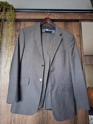 Kostuum 46 - Carter & Davis - grijs geblokt beschikbaar voor biedingen