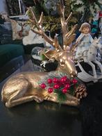 Goudkleurige kerst hert, Diversen, Kerst, Ophalen