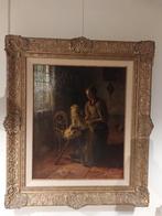 Blommers - Vrouw bij spinnewiel - Haagse School, Ophalen of Verzenden