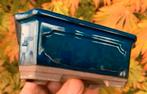 Bonsai schaal blauw geglazuurd Japans aardewerk 13,4x10,2x5, Ophalen of Verzenden, Zo goed als nieuw, Aardewerk, Rechthoekig