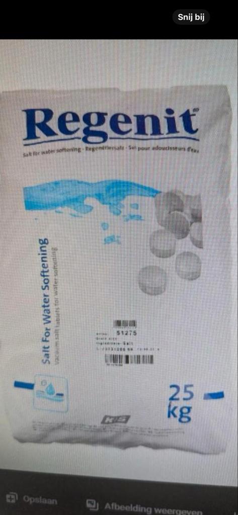 Regenit Zouttabletten 25kg - Waterontharding & Vaatwasser, Witgoed en Apparatuur, Waterontharders, Ophalen