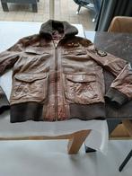 Mooie Leren jas Heren, bontkraag kan er af 110 eu. Mt L, Kleding | Heren, Jassen | Winter, Ophalen of Verzenden, Zo goed als nieuw