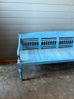 Antiek houten tuinbank, Tuin en Terras, Tuinbanken, Ophalen, Zo goed als nieuw, Hout