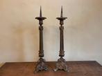sfeervolle Kandelaars Kerkkandelaars 19e eeuws Frans, Ophalen of Verzenden, Koper of Brons