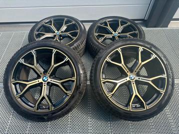 21 INCH ORIGINEEL BMW M741 NIGHT GOLD G05 X5 G06 X6 741M beschikbaar voor biedingen