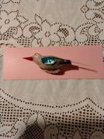 Zielig oud glazen vogeltje, Diversen, Kerst, Ophalen of Verzenden, Zo goed als nieuw