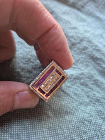 Wit gouden miljonairs ring 18 karaat beschikbaar voor biedingen