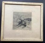 Dirk Harting, duin, duinen, ets, prent, schilderij, oud, Ophalen of Verzenden