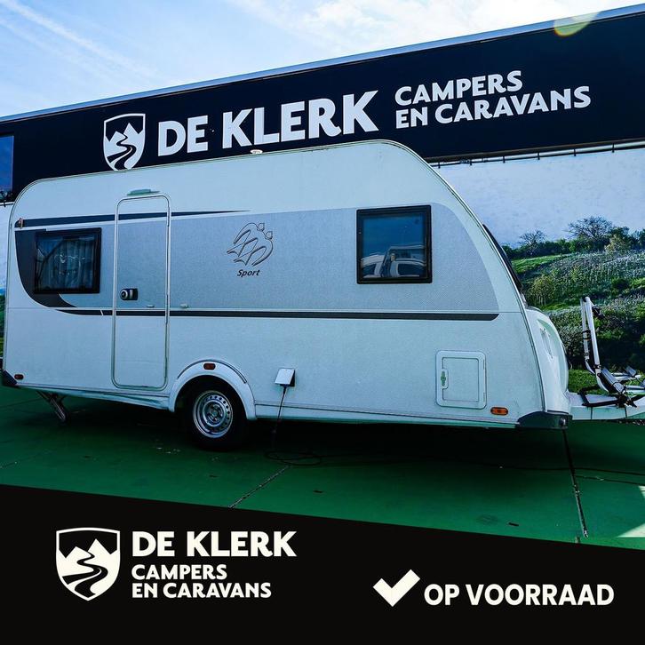 Knaus SPORT 450 FU (bj 2018), Caravans en Kamperen, Caravans, Bedrijf, 750 - 1000 kg, Knaus, 6 tot 7 meter, Kachel, Koelkast, Omvormer of Lader