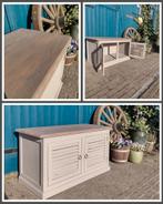 Landelijk tv meubel taupe gezandstraald, Huis en Inrichting, Kasten | Televisiemeubels, Muppetsmeubels@gmail.com, Middenhof 41 Rilland