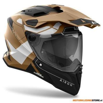 Airoh Commander 2 Reveal Adventure helm, Zwart-Bruin beschikbaar voor biedingen