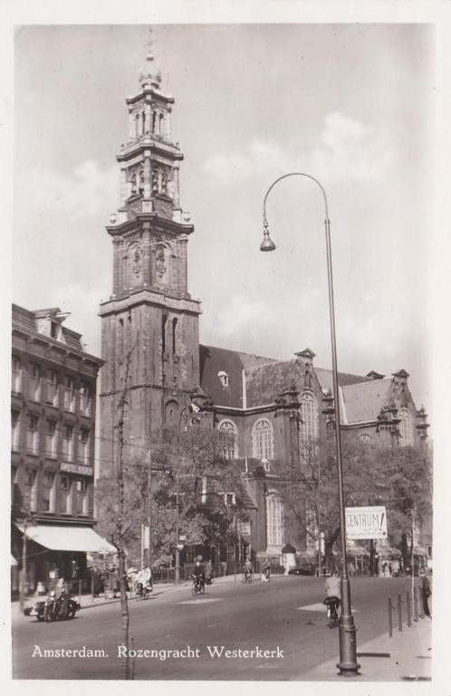 16506 Rozengracht Westerkerk Amsterdam Unieke fotokaart 1978, Verzamelen, Ansichtkaarten | Nederland, Gelopen, Noord-Holland, 1960 tot 1980