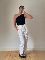 Tapered broekje Pomandere mt 34/36, Wit, Ophalen of Verzenden, Zo goed als nieuw, Driekwart