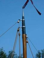 Trompet-trommelstok, masttopkoker op platbodemmast, Watersport en Boten, Witherenstraat 2a 8701 JJ Bolsward, Info@varionvaarplezier.nl
