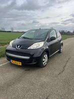 Peugeot 107 1.0 12V 3DR 2009 Zwart, Auto's, Peugeot, Voorwielaandrijving, Stof, Zwart, 4 stoelen