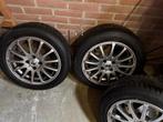 4x Semperit Winterbanden 185/55 R15 met AEZ Velgen, Auto-onderdelen, Banden en Velgen, Gebruikt, 15 inch, Banden en Velgen, Personenwagen