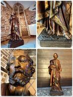 Prachtig antiek XL Kerkbeeld / Heiligenbeeld, Antiek en Kunst, Antiek | Religie, Ophalen