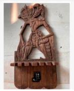 Indonesisch Brocante lepelrek, hout, 26 x 12 cm, Antiek en Kunst, Ophalen of Verzenden