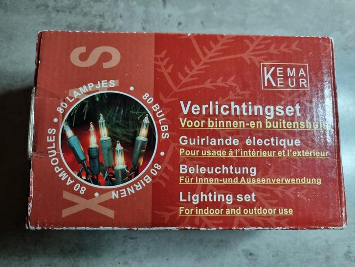 Kerstverlichting - BINNEN/BUITEN, 80 Lampjes, Nieuw!, Diversen, Kerst, Nieuw, Ophalen of Verzenden