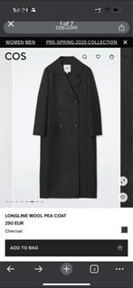 Cos - LONGLINE WOOL PEA COAT, Ophalen of Verzenden, Nieuw, Maat 48/50 (M), Cos