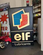 Vintage Elf Lubricants Lichtbak Reclamebord, Ophalen, Gebruikt, ., Lichtbak of (neon) lamp