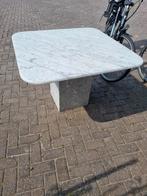 Marmeren tuintafel bxdxh 110x110x73, Tuin en Terras, Tuintafels, Ophalen, Zo goed als nieuw, Rechthoekig