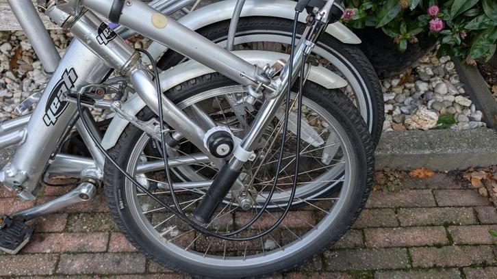 Vouwfietsen 2 x, Fietsen en Brommers, Fietsen | Vouwfietsen, Gebruikt, Overige merken, 16 tot 18 inch, Totaal opvouwbaar, Versnellingen