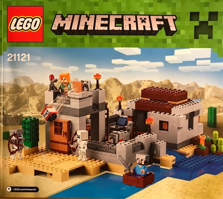 Lego Minecraft - woestijnuitkijkpost - 21121, Kinderen en Baby's, Speelgoed | Duplo en Lego, Zo goed als nieuw, Lego, Complete set