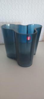 Iittala vaas blauw 12 cm, Ophalen of Verzenden