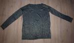 Zwart Zilver Shirt HEMA (M), Maat 38/40 (M), Zwart, Ophalen of Verzenden, Zo goed als nieuw