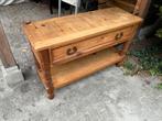 Mooi kastje side table., Huis en Inrichting, Tafels | Sidetables, Gebruikt, 100 tot 150 cm, Ophalen of Verzenden, Grenenhout