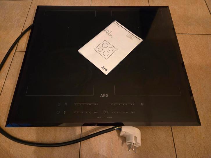 AEG IKE64450FB Inductie Kookplaat, Witgoed en Apparatuur, Fornuizen, Zo goed als nieuw, Inbouw, Inductie, 4 kookzones, Minder dan 85 cm